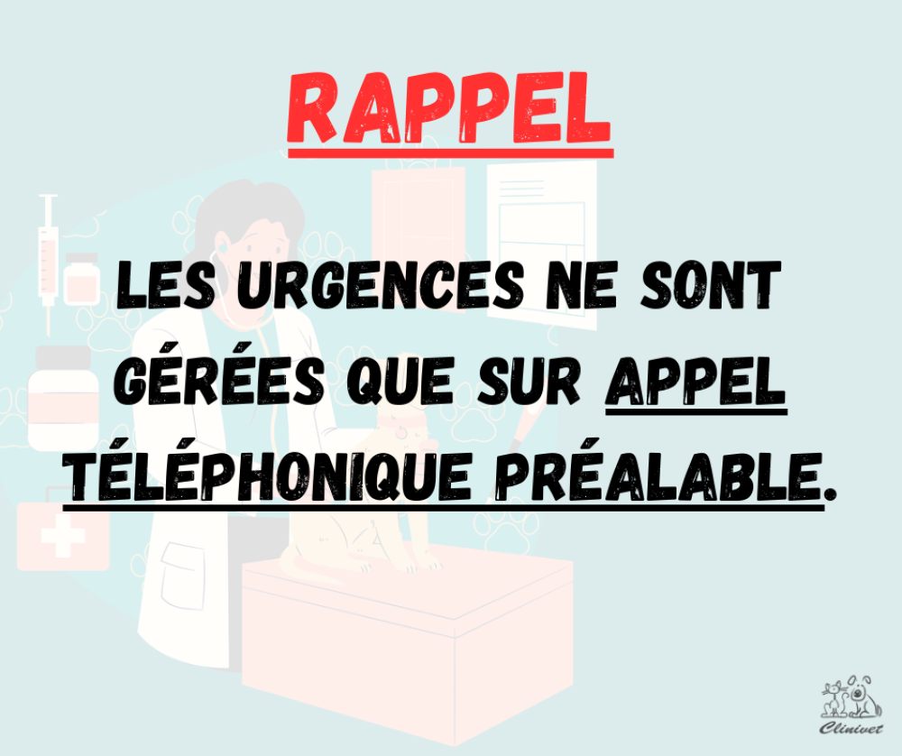 Rappel concernant les urgences