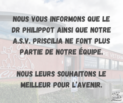 L'équipe de Clinivet change...